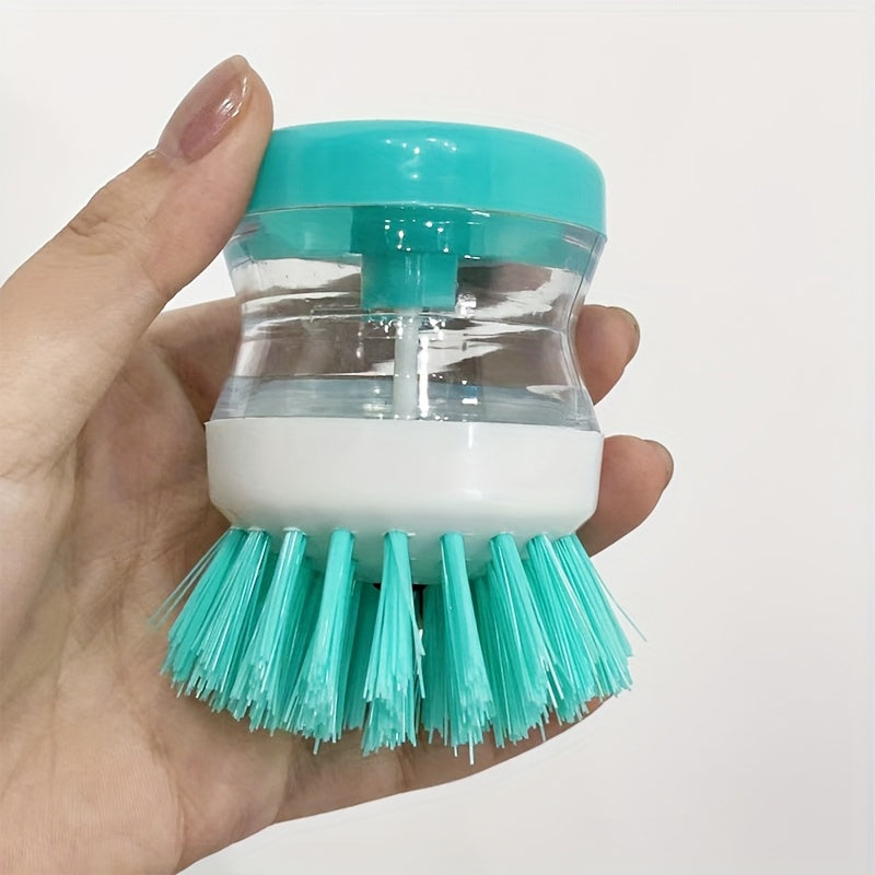 Press Out Liquid Handheld Cleaning Brush | 1pc | Multifunctional Cleaning Brush, Cleaning Supplies, Cleaning Tool, Kitchen Dishwashing Brush, Pot Washing Brush