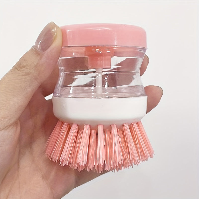 Press Out Liquid Handheld Cleaning Brush | 1pc | Multifunctional Cleaning Brush, Cleaning Supplies, Cleaning Tool, Kitchen Dishwashing Brush, Pot Washing Brush