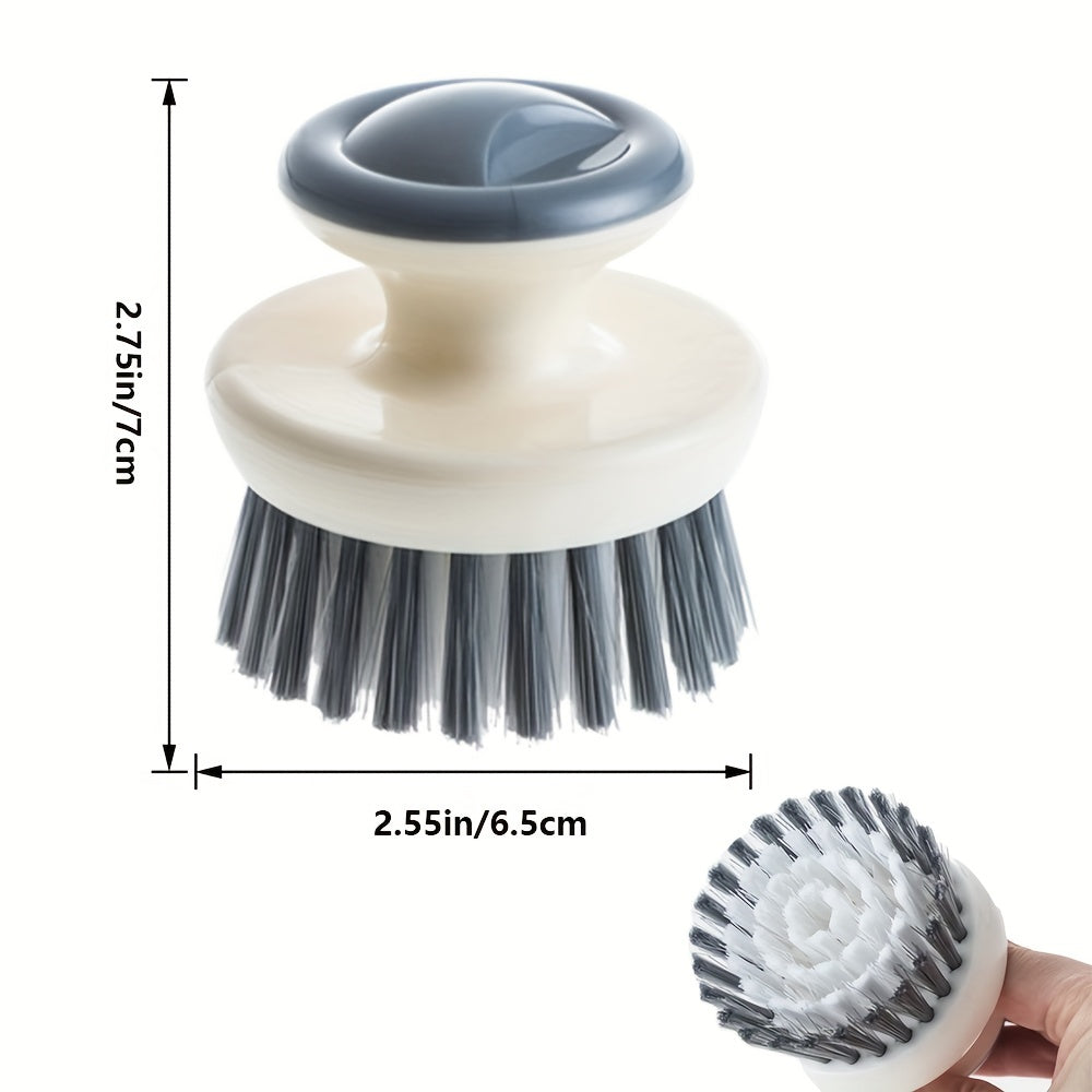 Multi-Purpose Kitchen Scrub Brush with Handle - Durable, Reusable for Dishes, Sinks & Pots, Essential Cleaning Tool