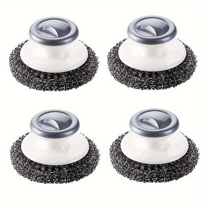 Multi-Purpose Kitchen Scrub Brush with Handle - Durable, Reusable for Dishes, Sinks & Pots, Essential Cleaning Tool