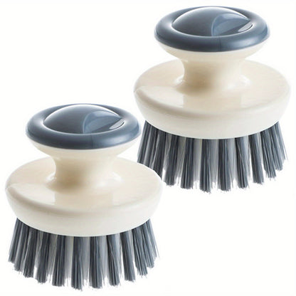 Multi-Purpose Kitchen Scrub Brush with Handle - Durable, Reusable for Dishes, Sinks & Pots, Essential Cleaning Tool