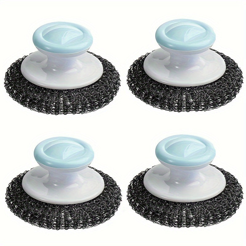 Multi-Purpose Kitchen Scrub Brush with Handle - Durable, Reusable for Dishes, Sinks & Pots, Essential Cleaning Tool