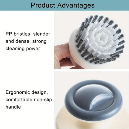 Multi-Purpose Kitchen Scrub Brush with Handle - Durable, Reusable for Dishes, Sinks & Pots, Essential Cleaning Tool